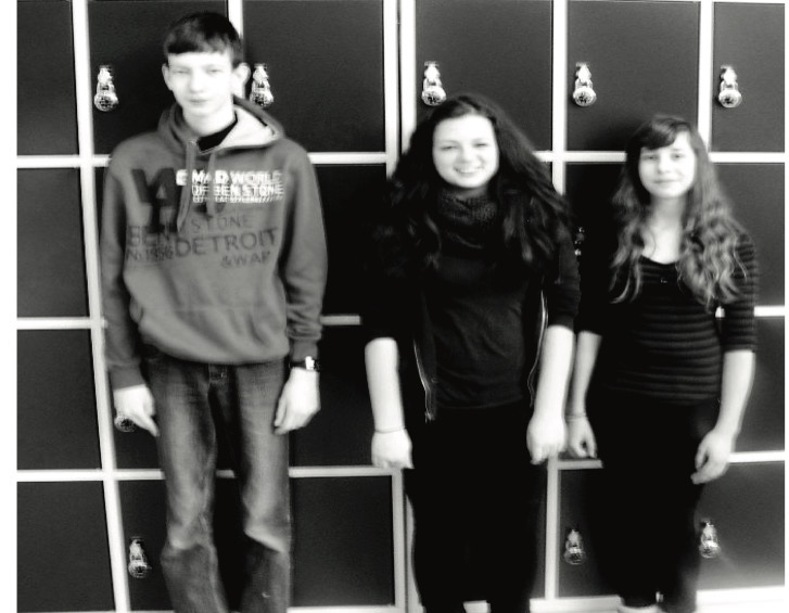 Die drei Gewinner des Gymnasialzweigs