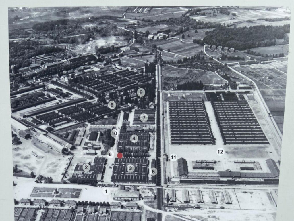 Lageplan von dem ehemaligen KZ Dachau