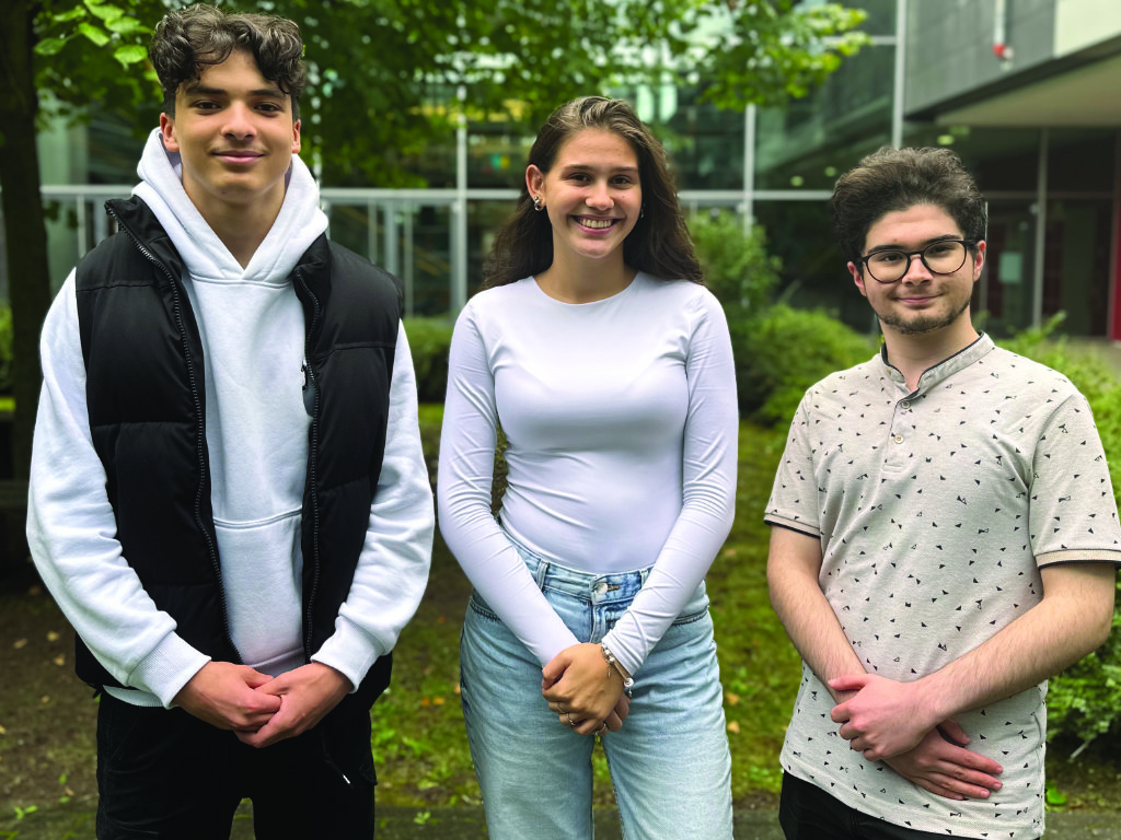 Unsere Schülervertretung von links: Avneesh S. (10bG), Selin A. (10aG), Teodora D. (10cG), Yaren S. (10bG), Maximilian T. (10dG)
