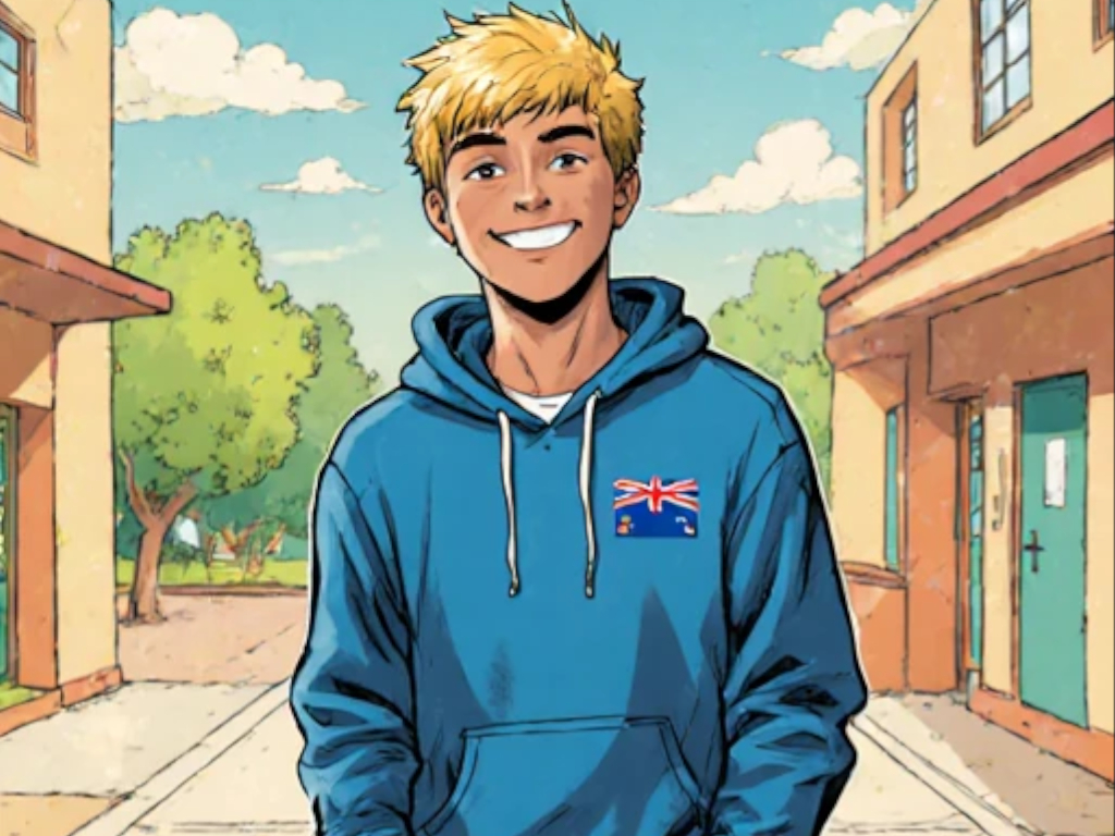 Australischer Austauschschüler an der ARS