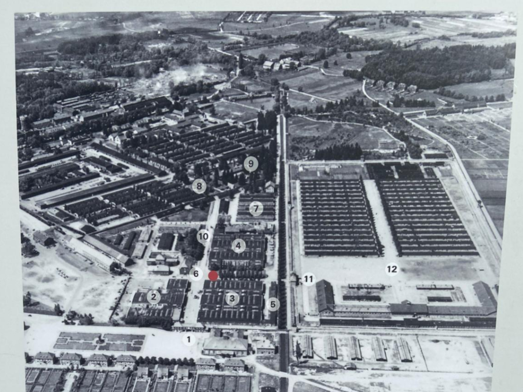 Lageplan von dem ehemaligen KZ Dachau