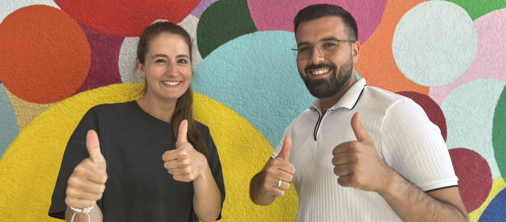 Chiara Lauth und Koray Kuzkaya, die Vertrauenslehrkräfte der Adolf-Reichwein-Schule